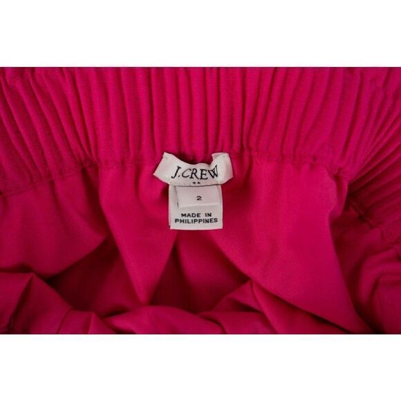 J.Crew Womens Skirt Scalloped Edge Linen Sz 2 Pink - Picture 7 of 8
